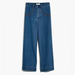 Madewell Emmett Wide-Leg Crop Jeans: Rainbow Stitched Edition Women’s 26